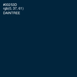 #00253D - Daintree Color Image