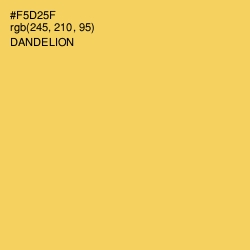 #F5D25F - Dandelion Color Image