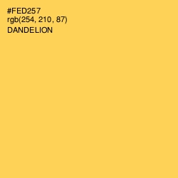 #FED257 - Dandelion Color Image