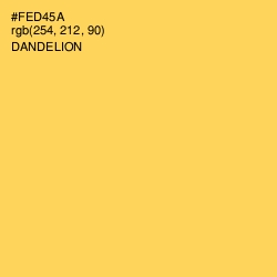 #FED45A - Dandelion Color Image