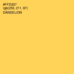#FFD357 - Dandelion Color Image