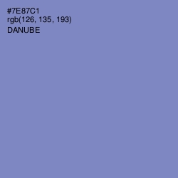 #7E87C1 - Danube Color Image