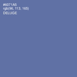 #6071A5 - Deluge Color Image