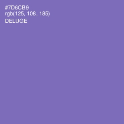 #7D6CB9 - Deluge Color Image