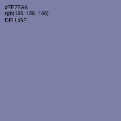 #7E7EA6 - Deluge Color Image