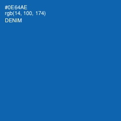 #0E64AE - Denim Color Image