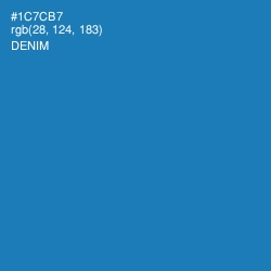 #1C7CB7 - Denim Color Image