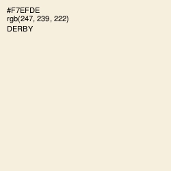#F7EFDE - Derby Color Image