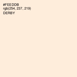 #FEEDDB - Derby Color Image
