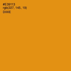#E39113 - Dixie Color Image