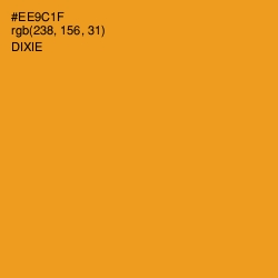 #EE9C1F - Dixie Color Image