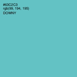 #63C2C3 - Downy Color Image