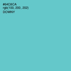 #64C8CA - Downy Color Image