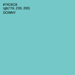 #74C8C8 - Downy Color Image