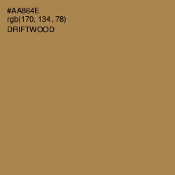 #AA864E - Driftwood Color Image