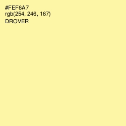#FEF6A7 - Drover Color Image