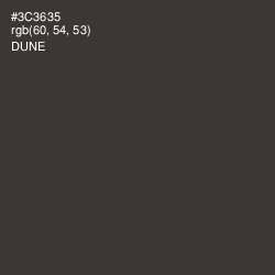 #3C3635 - Dune Color Image