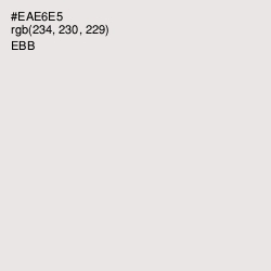 #EAE6E5 - Ebb Color Image