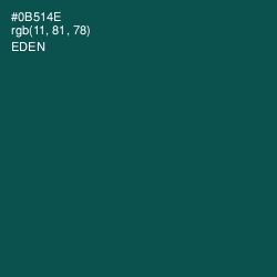 #0B514E - Eden Color Image