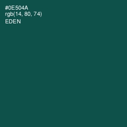 #0E504A - Eden Color Image
