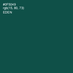 #0F5049 - Eden Color Image