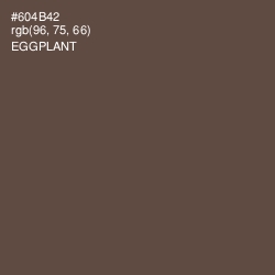 #604B42 - Eggplant Color Image