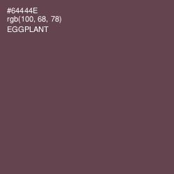 #64444E - Eggplant Color Image