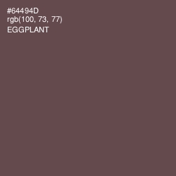 #64494D - Eggplant Color Image