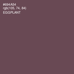 #694A54 - Eggplant Color Image