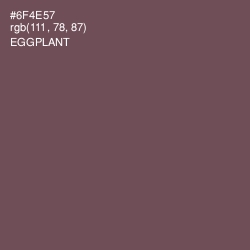 #6F4E57 - Eggplant Color Image