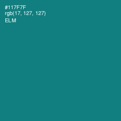 #117F7F - Elm Color Image
