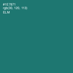 #1E7871 - Elm Color Image