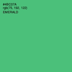 #4BC07A - Emerald Color Image