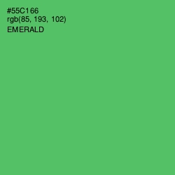 #55C166 - Emerald Color Image
