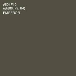 #504F40 - Emperor Color Image