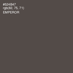 #524B47 - Emperor Color Image