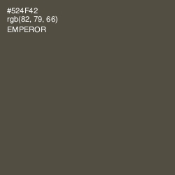 #524F42 - Emperor Color Image