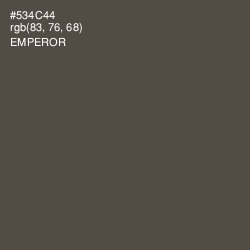 #534C44 - Emperor Color Image