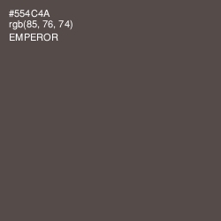 #554C4A - Emperor Color Image
