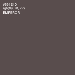 #594E4D - Emperor Color Image