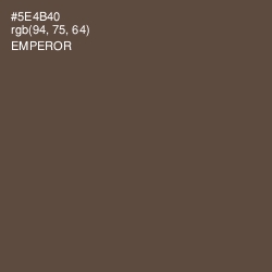 #5E4B40 - Emperor Color Image