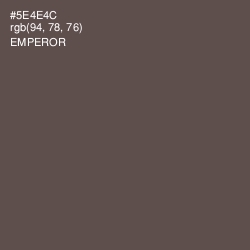 #5E4E4C - Emperor Color Image