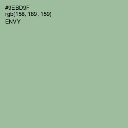 #9EBD9F - Envy Color Image
