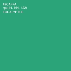 #2CA47A - Eucalyptus Color Image