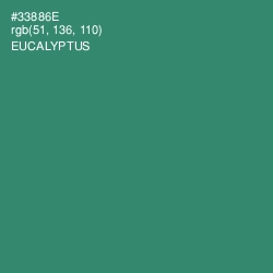 #33886E - Eucalyptus Color Image
