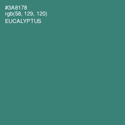 #3A8178 - Eucalyptus Color Image