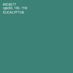 #3C8277 - Eucalyptus Color Image