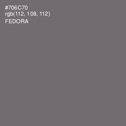 #706C70 - Fedora Color Image