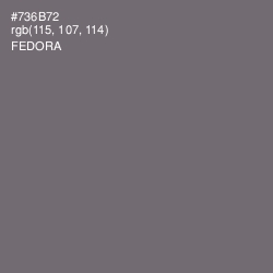 #736B72 - Fedora Color Image