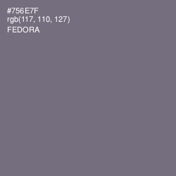#756E7F - Fedora Color Image